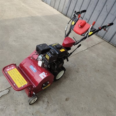 農用果園自走式碎草機 手推園林柴油鋤草機 小型秸稈割草還田機