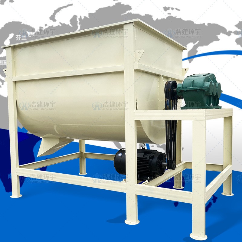 臥式攪拌機混料機 干濕兩用飼料攪拌機 牛羊養殖場青儲混料機