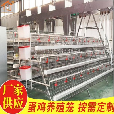 養雞家用子養殖三層四層蛋雞籠熱鍍鋅雞籠階梯式蛋雞籠層疊蛋雞籠
