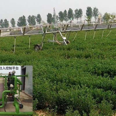 牧草水肥一體灌溉機(jī)械類   8SJY-2-32型雙臂卷盤拖管移動式水肥一體灌溉機(jī)