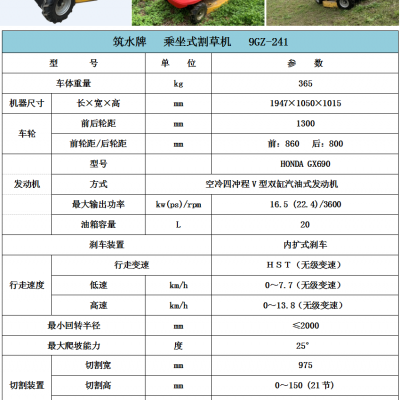 乘坐式割草機（9GZ-241)
