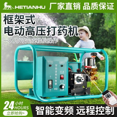和田虎農(nóng)用三缸柱塞泵遙控智能直流48V60V數(shù)碼變頻高壓電動(dòng)打藥機(jī) 1套
